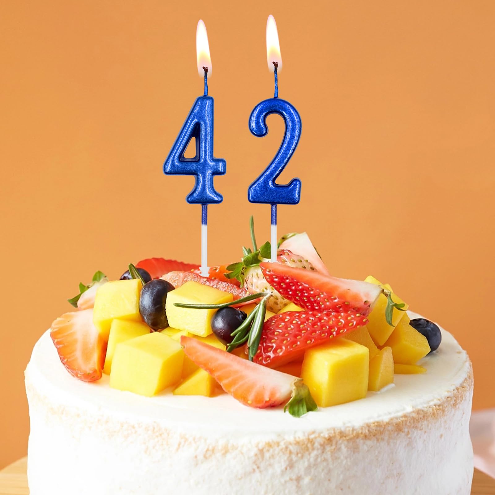 バースデーキャンドル Amazon.co.jp: 16歳&61歳の誕生日キャンドル、ブルーナンバー16